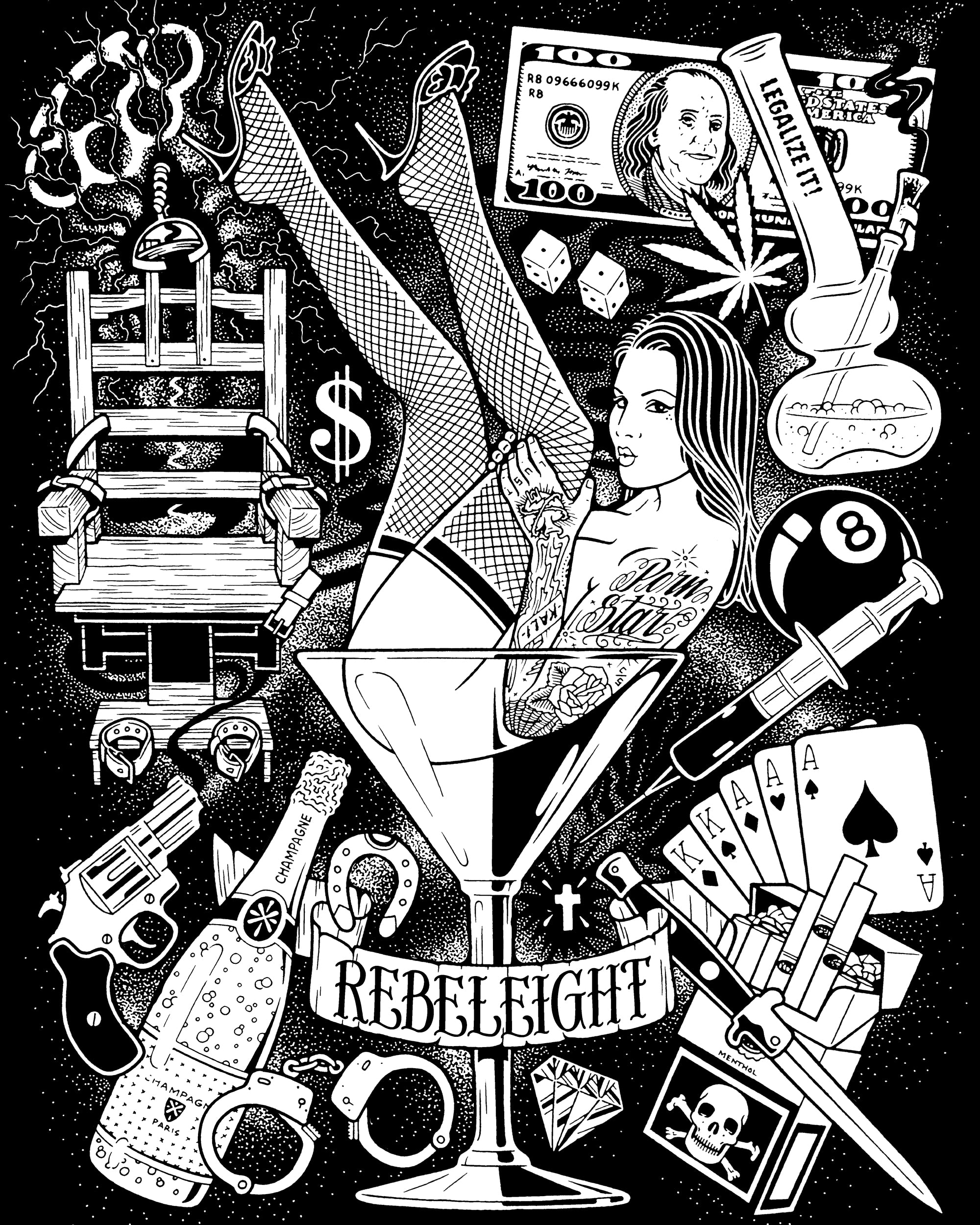 Mans Ruin U.S.A. Tee