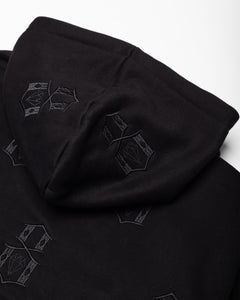 Allover Embroidered Hoodie