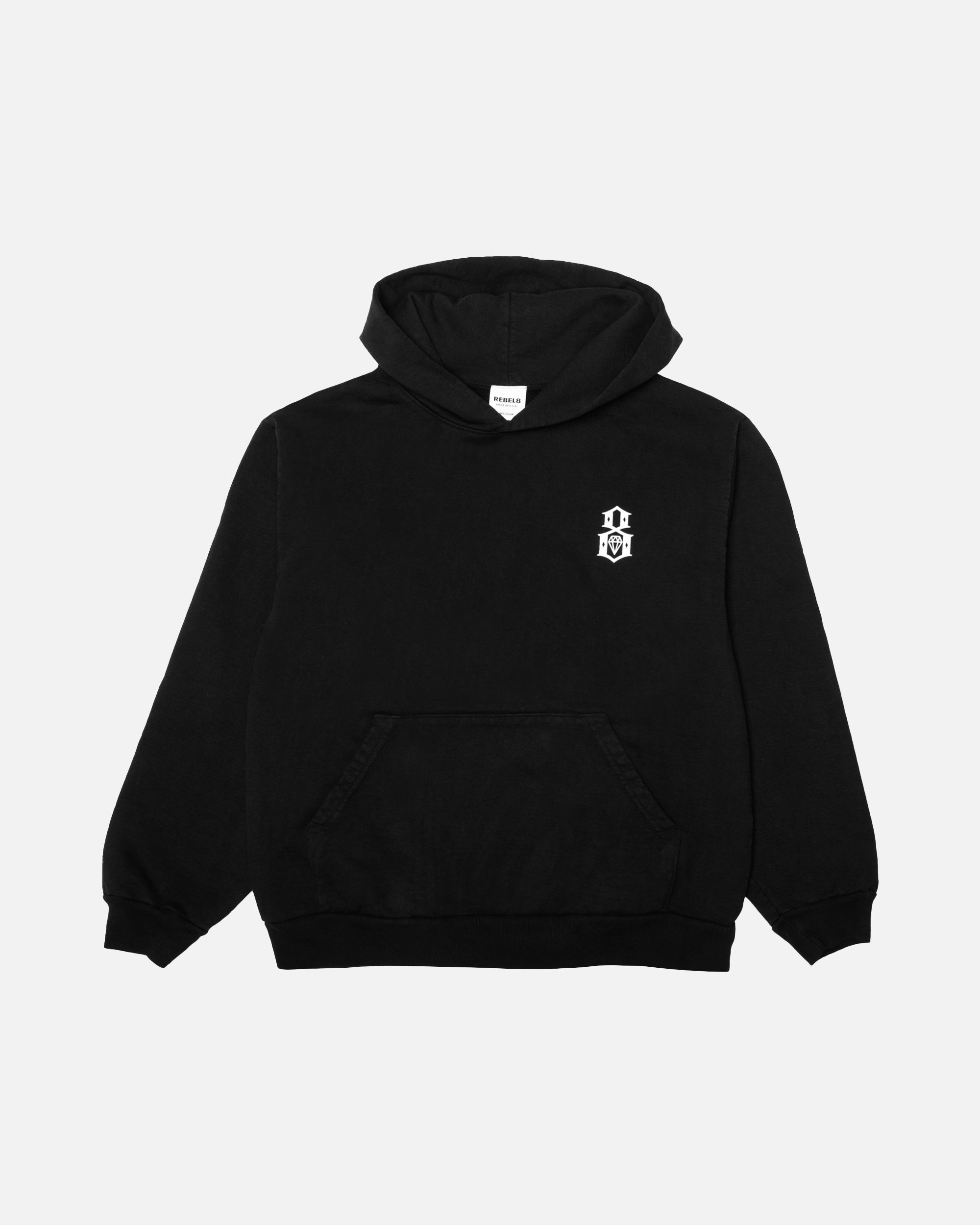 8 Logo Heavy USA Pullover Hoodie