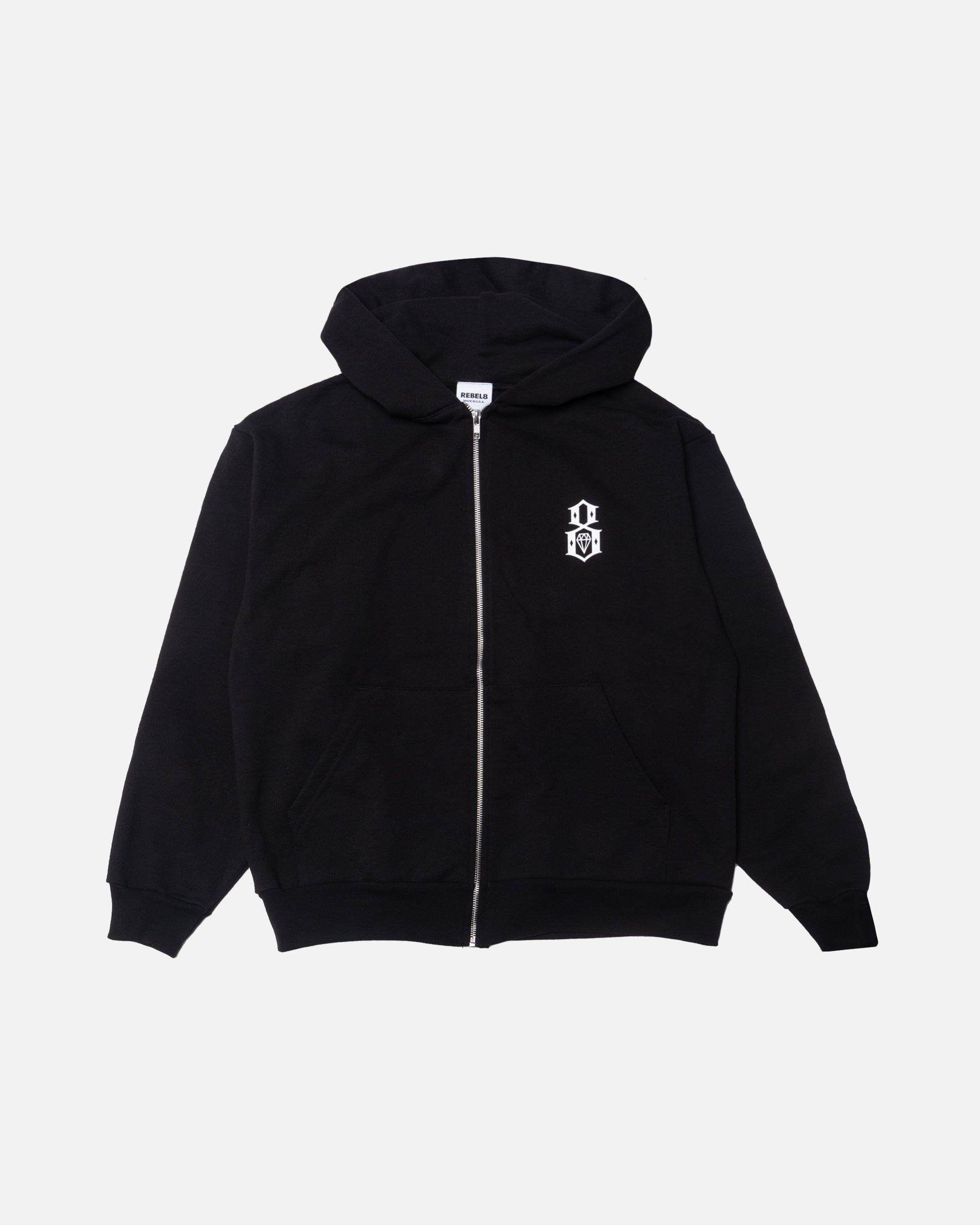 8 Logo U.S.A. Zip Hoodie