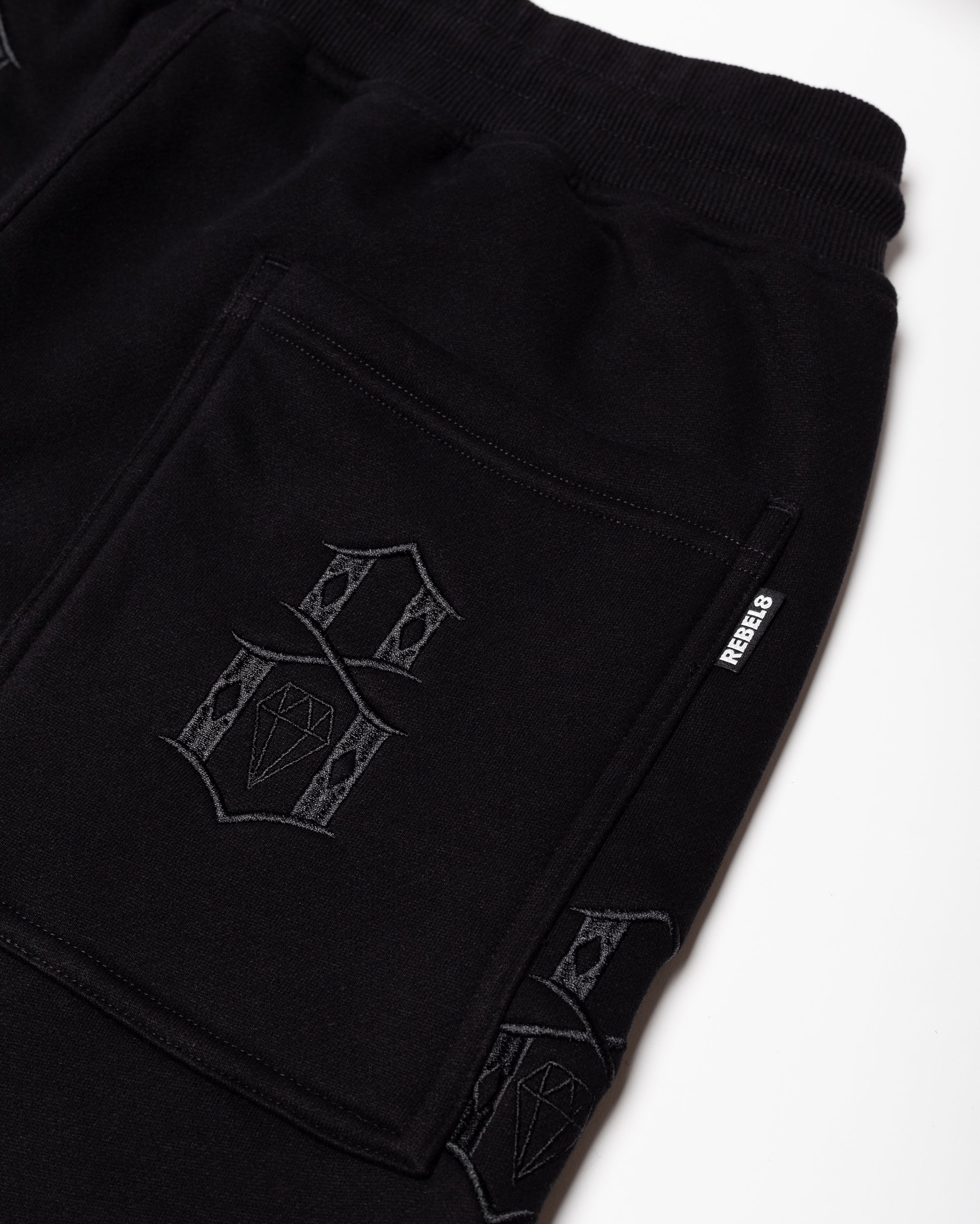 Allover Embroidered Sweatpant