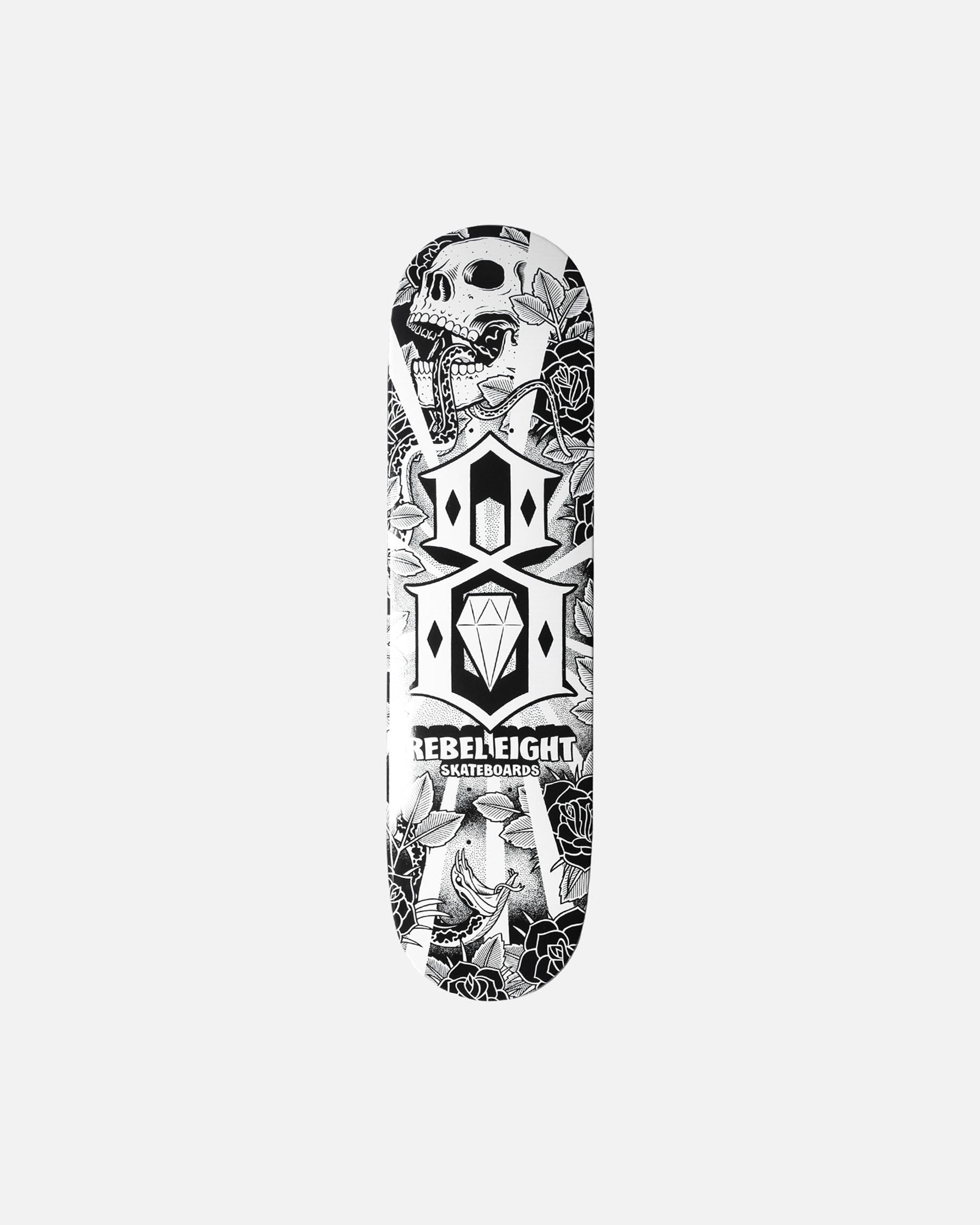 Leaf & Skulls Skateboard Deck