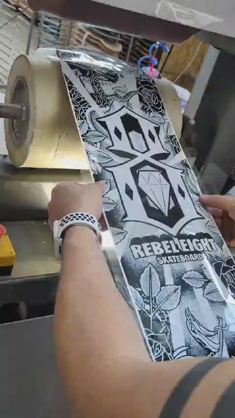 Leaf & Skulls Skateboard Deck